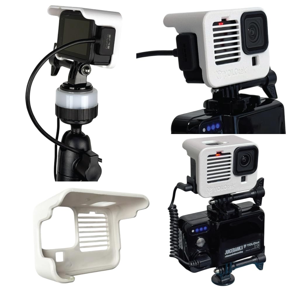 YOLOtek Veteran Owned - Sun Shade for GoPro Hero 13, 12, 11, 10 & 9 - (Not 3D Printed) Designed to Block The Sun & Prevent External Overheating
