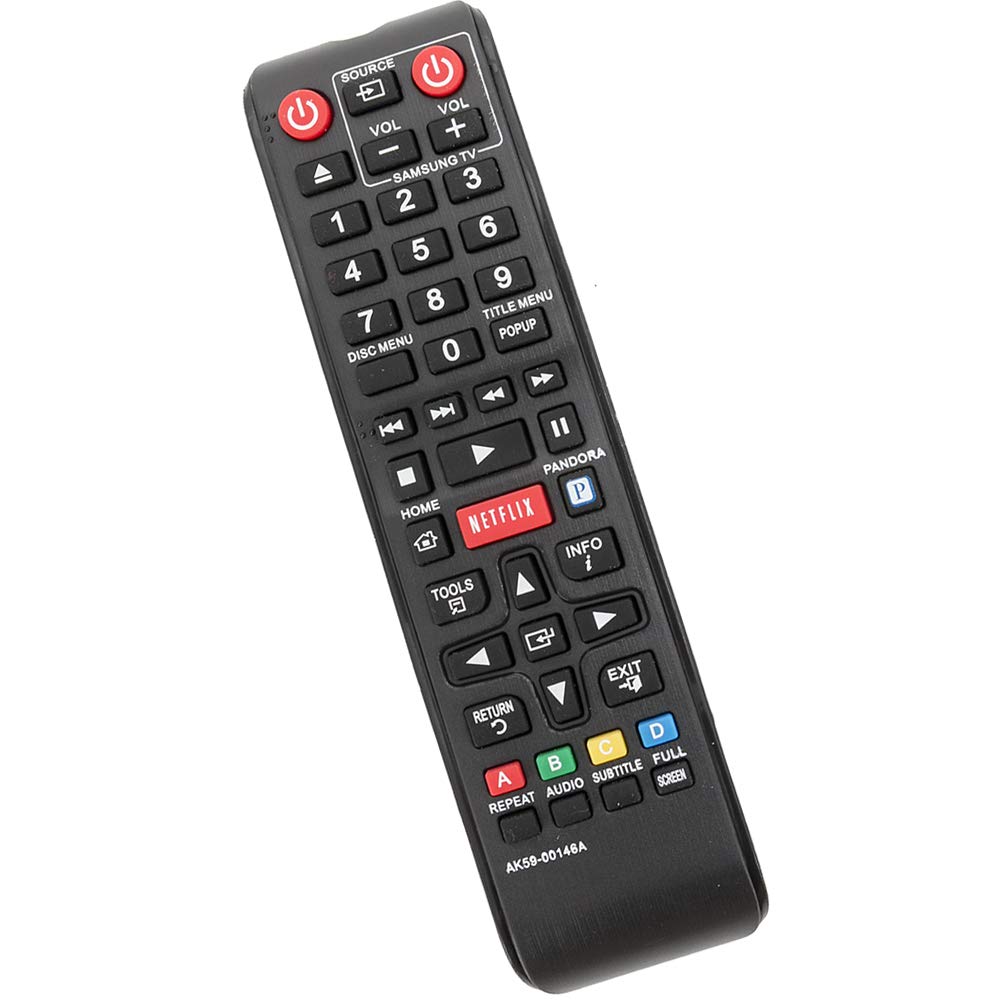 New AK59-00146A Replace Remote fit for Samsung Blu-Ray DVD Player BDE5300 BD-E5300 BD-E5300/ZA BDE5300ZA BD-E5300ZA BDE5400 BD-E5400 BD-E5400/ZA