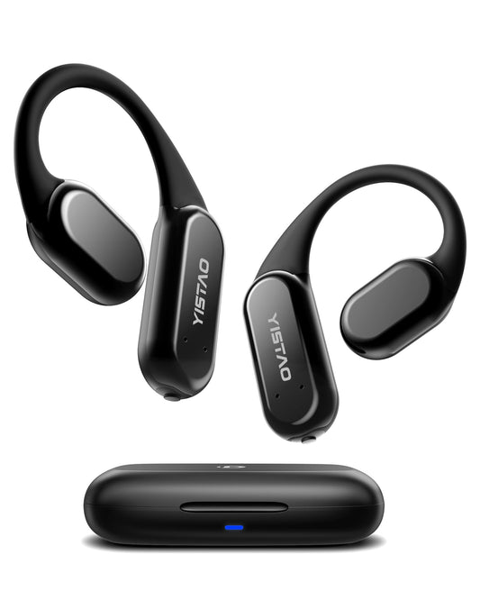 DEMICEA True Wireless Bone Conduction Earphones, OWS Open Ear Headphones with Earhooks, Bluetooth 5.3, Up to 60H Playtime with Case, IP68, AAC/SBC