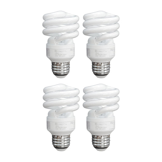 Xtricity Compact Fluorescent Light Bulb T2 Spiral, E26 Base (4 Pack)