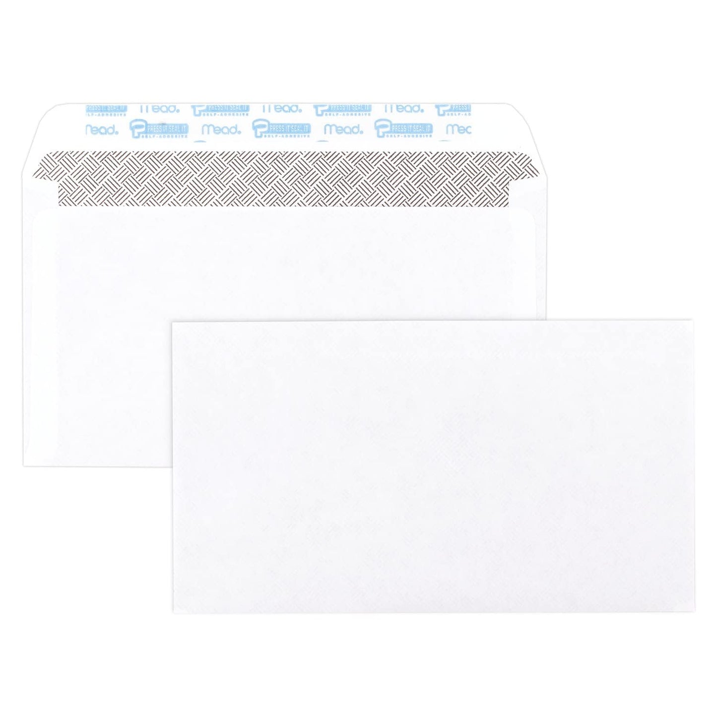 Mead #6-3/4 Envelopes, 3-5/8" x 6-1/2", Security Printed Lining for Privacy, Press-It Seal-It Self Adhesive Closure, White All-Purpose 20-lb Paper