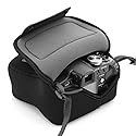 USA Gear Small Point-and-Shoot Camera Pouch - Neoprene Camera Sleeve for Sony ZV-1/ZV-1F/ZV-1 II, RX100 VII, Canon G7 X Mark III, OM System Tough