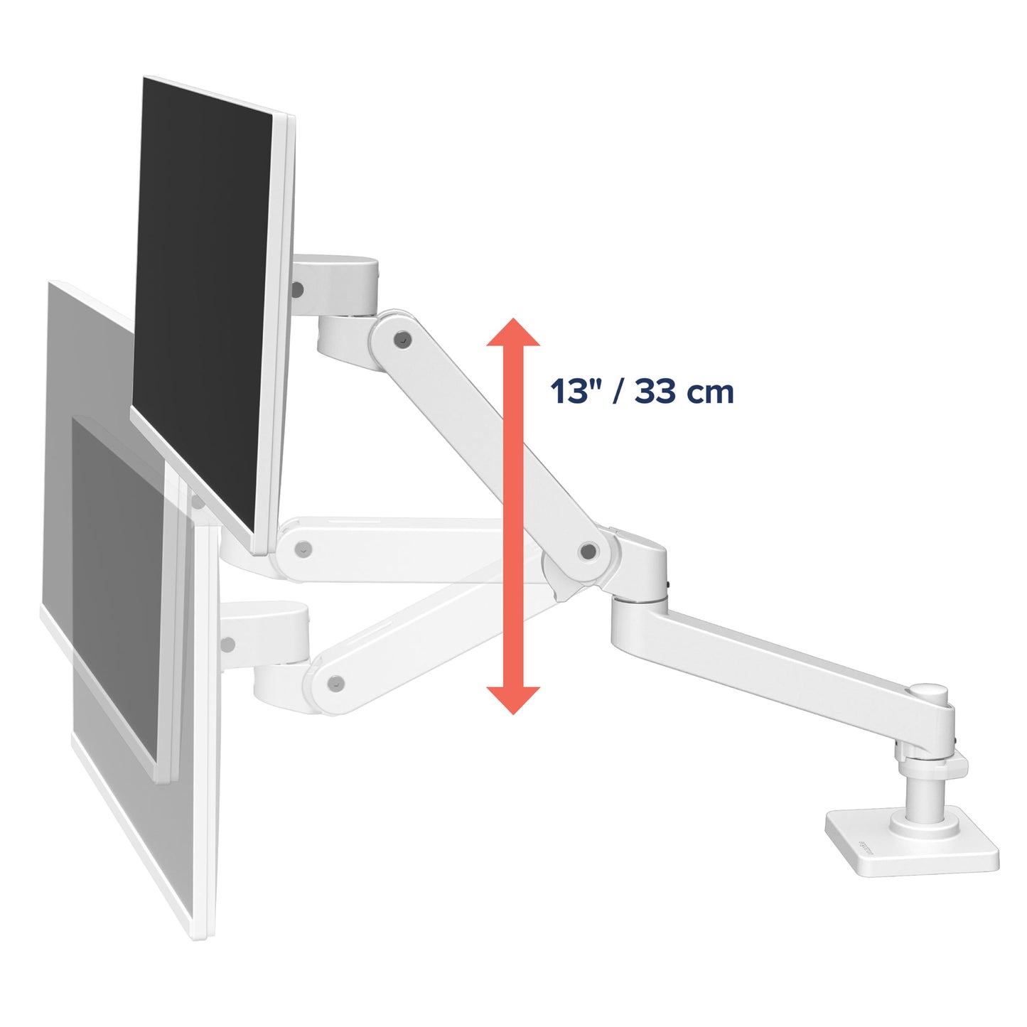 Ergotron - Upgraded LX Pro Premium Monitor Arm, Single Monitor Desk Mount - fits Flat Curved Ultrawide Computer Monitors up to 34 Inches, 4 to 22 lbs