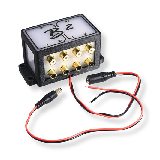 B2 Audio Cockbox 4x8 RCA Splitter Distribution Block w/RGB LED Lights