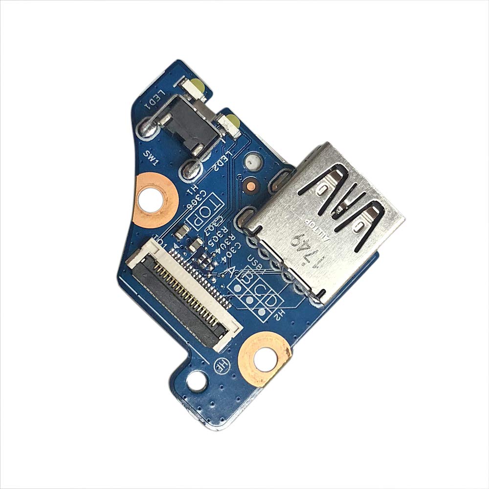 GinTai Laptop USB 3.0 Power Button Board for HP Envy x360 15m-cn0011dx 15m-cn0012dx 448.0ED01.0011/15-CN 15M-CN 15-CP 15M-CP 15-cp0053cl 15-cp0008ca