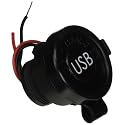 Diamond 61USBKIT1 USB Charger Port with LED Indicator Light , BLACK