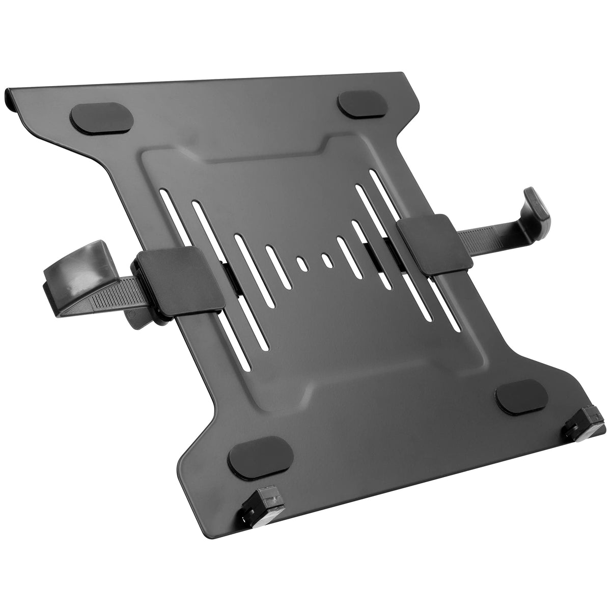 Mount-It! Laptop Tray for Monitor Arm, VESA Laptop Mount Tray for 75x75 & 100x100 Monitor Arms, Ventilated Steel Notebook Holder with Adjustable