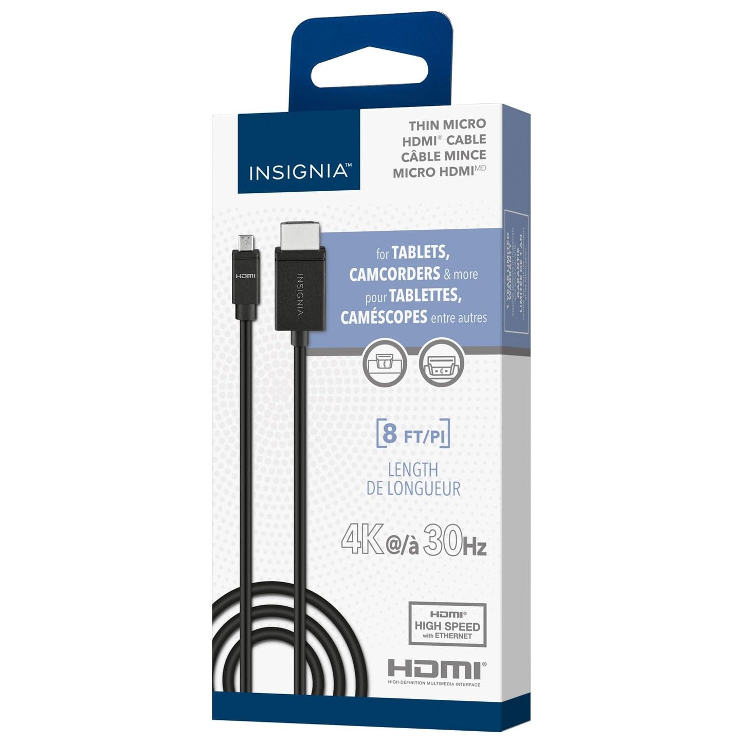 INSIGNIA HDMI to Micro HDMI Cable (8 ft)