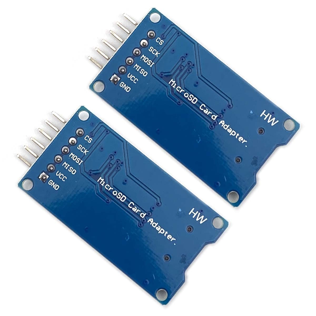 Kiro&Seeu 2pcs Micro SD Card Module Storage Board 6-pin TF Card Memory Adapter Reader Module SPI Interface Compatible with Ar-duino Raspberry Pi