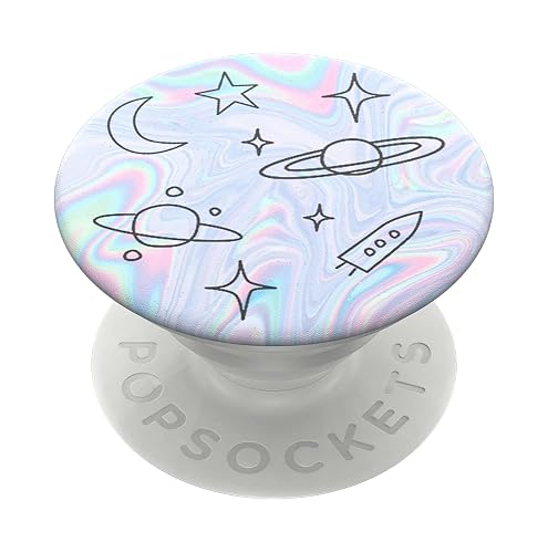 PopSockets Phone Grip with Expanding Kickstand, Adhesive Grip - Space Doodle