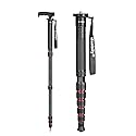 Manbily Carbon Fiber Camera Monopod, Portable Compact Lightweight Travel Monopod with Walking Stick Handle for DSLR Canon Nikon Sony Video Camcorder