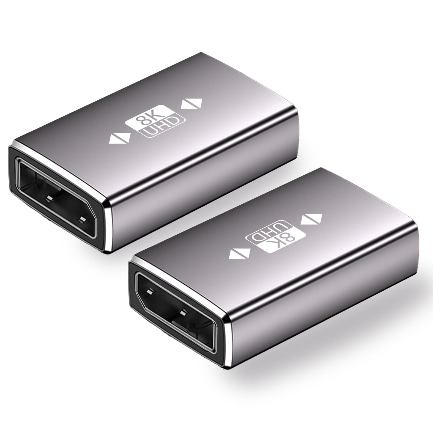 Cyberguys 2-Pack 1.4 DisplayPort Coupler, 8K@60Hz DP Female to Female Extension Adapter Connector Display Port Extender, HDR10, 32Gbps High-Speed