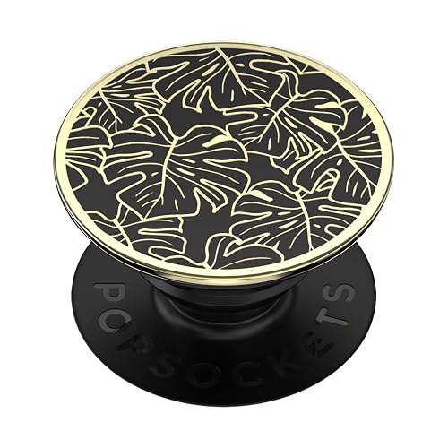 PopSockets Adhesive Phone Grip, Holder, Phone Stand, Flower - Enamel Monstera