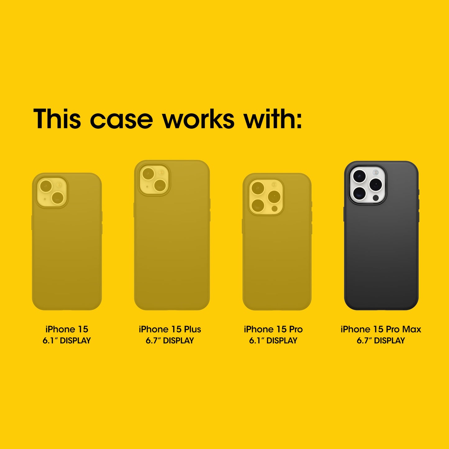 OtterBox iPhone 15 Pro Max Defender Series XT Case - Baby Blue Jeans (Blue), Screenless, Snaps to MagSafe, Lanyard Attachment, Tough & Durable iPhone