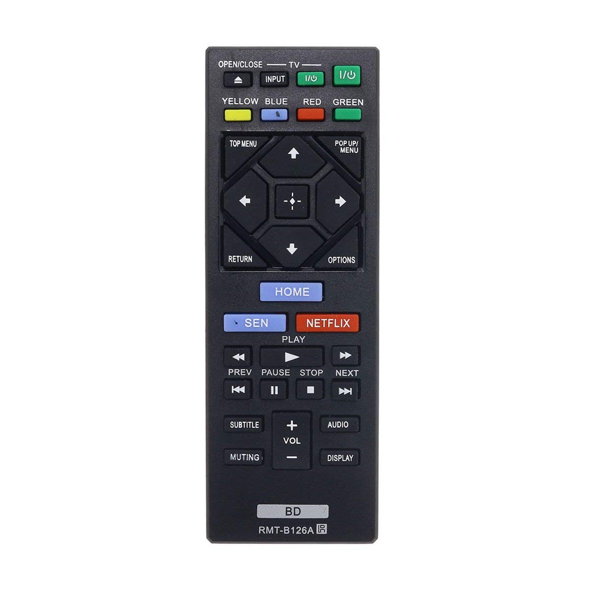 New RMT-B126A Blu-ray Remote Control Compatible for Sony BD Bluray Player (RMTB126A / 149267811)