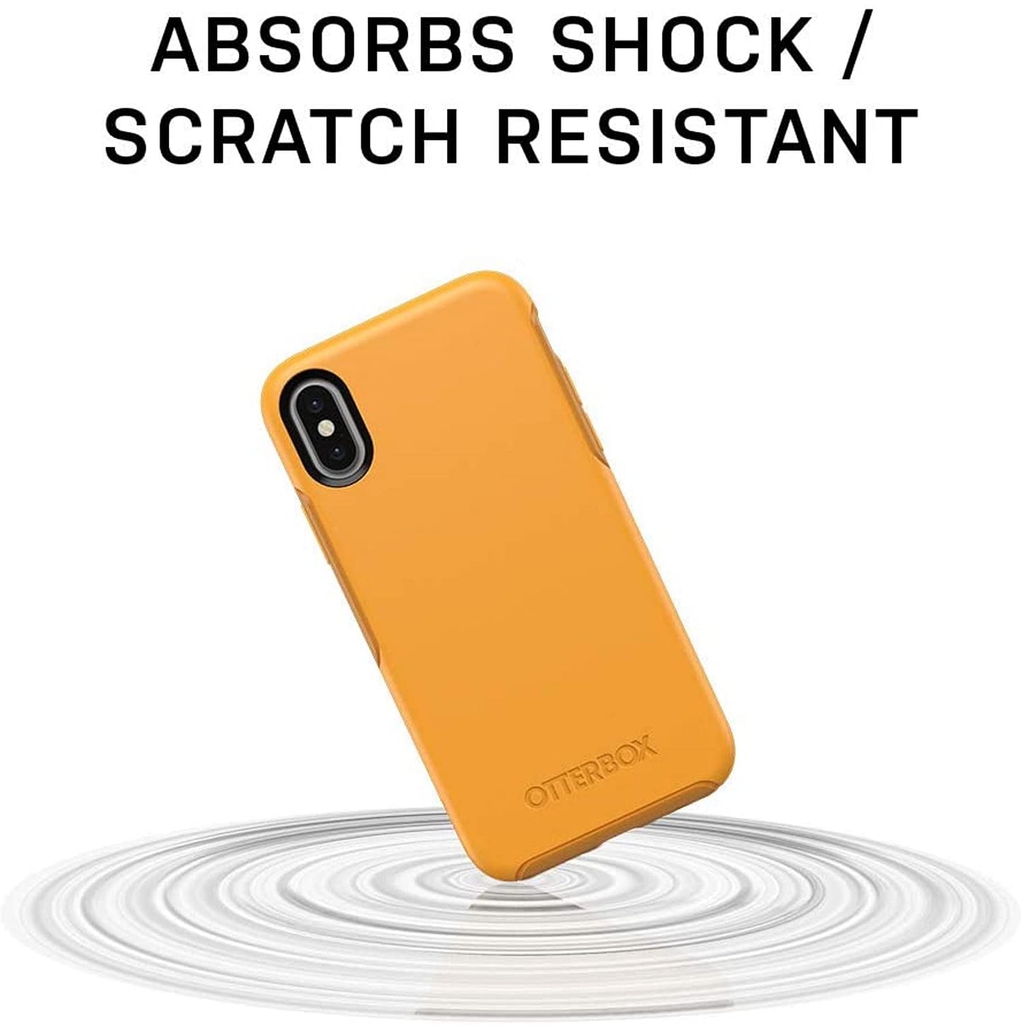 OtterBox Symmetry Series Case for iPhone Xs Max with GLIDIC Wireless Bluetooth Earbuds Sweatproof Pro Stereo Headphones - Non Retail - Black