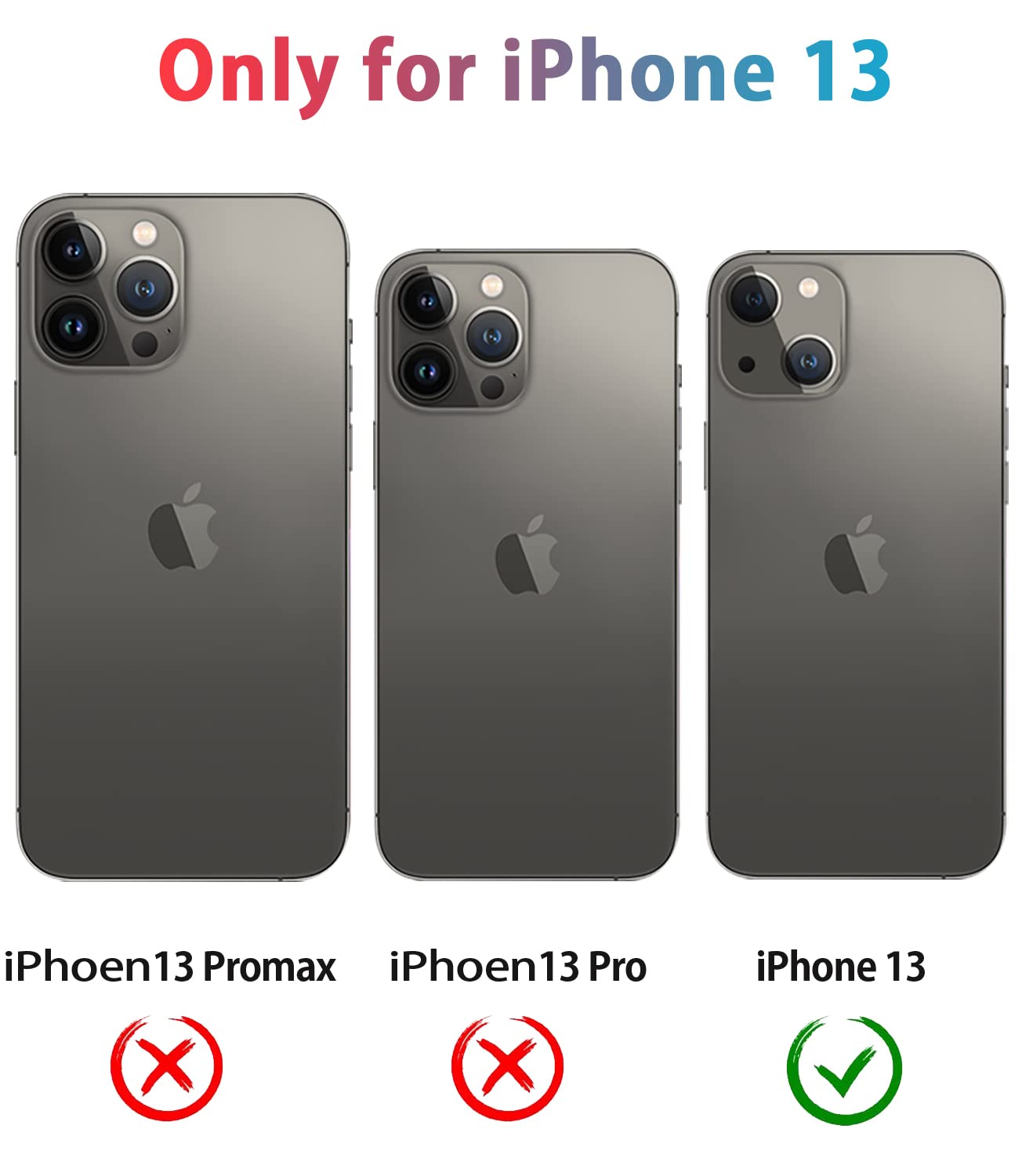Diverbox for iPhone 13 Case [Shockproof] [Dropproof] [Tempered Glass Screen Protector + Camera Lens Protector],Heavy Duty Protection Phone Case Cover
