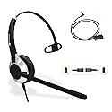 TruVoice HD-500 Premium Single Ear Headset with Noise Canceling Microphone and 2.5mm Cable for Cisco SPA303, SPA502g, SPA504g, SPA508g, SPA509g