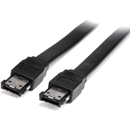 StarTech.com Shielded External eSATA Cable - eSATA cable - Serial ATA 150 - eSATA (M) to eSATA (M) (3 ft) - black (ESATA3)