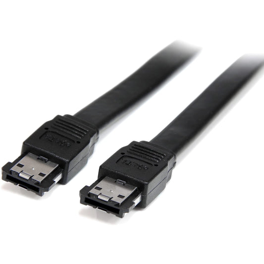 StarTech.com Shielded External eSATA Cable - eSATA cable - Serial ATA 150 - eSATA (M) to eSATA (M) (3 ft) - black (ESATA3)