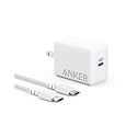 Anker 65W PIQ 3.0 PPS Compact Fast Charger Adapter with 6 ft USB-C to USB-C Cable, PowerPort III Pod Lite, for MacBook Pro/Air, Galaxy S21/S10, Dell