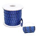 Black-Blue PET Expandable Sleeving Cord Protector Wire Loom Tubing Cable Sleeve for USB Charger Cable Power Cord Audio Video Cable Can Protect Cat Dog