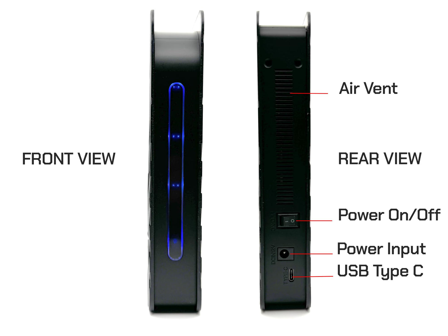 Avolusion PRO-T8 Series 2TB USB 3.0 External Gaming Hard Drive for PS5 Game Console (Black) - 2 Year Warranty (Renewed)