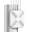 Mugatol AX3000 Outdoor WiFi 6 Extender - Outdoor Access Point - Long-Range Dual Band WiFi, IP67/PoE/5 Antennas for Events, Commercial Use |