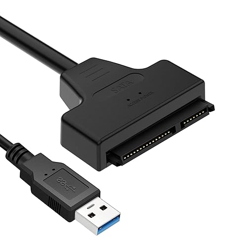 Cinolink SATA to USB Cable -USB 3.0 to 2.5” SATA III Hard Drive Adapter - External Converter for SSD/HDD Data Transfer