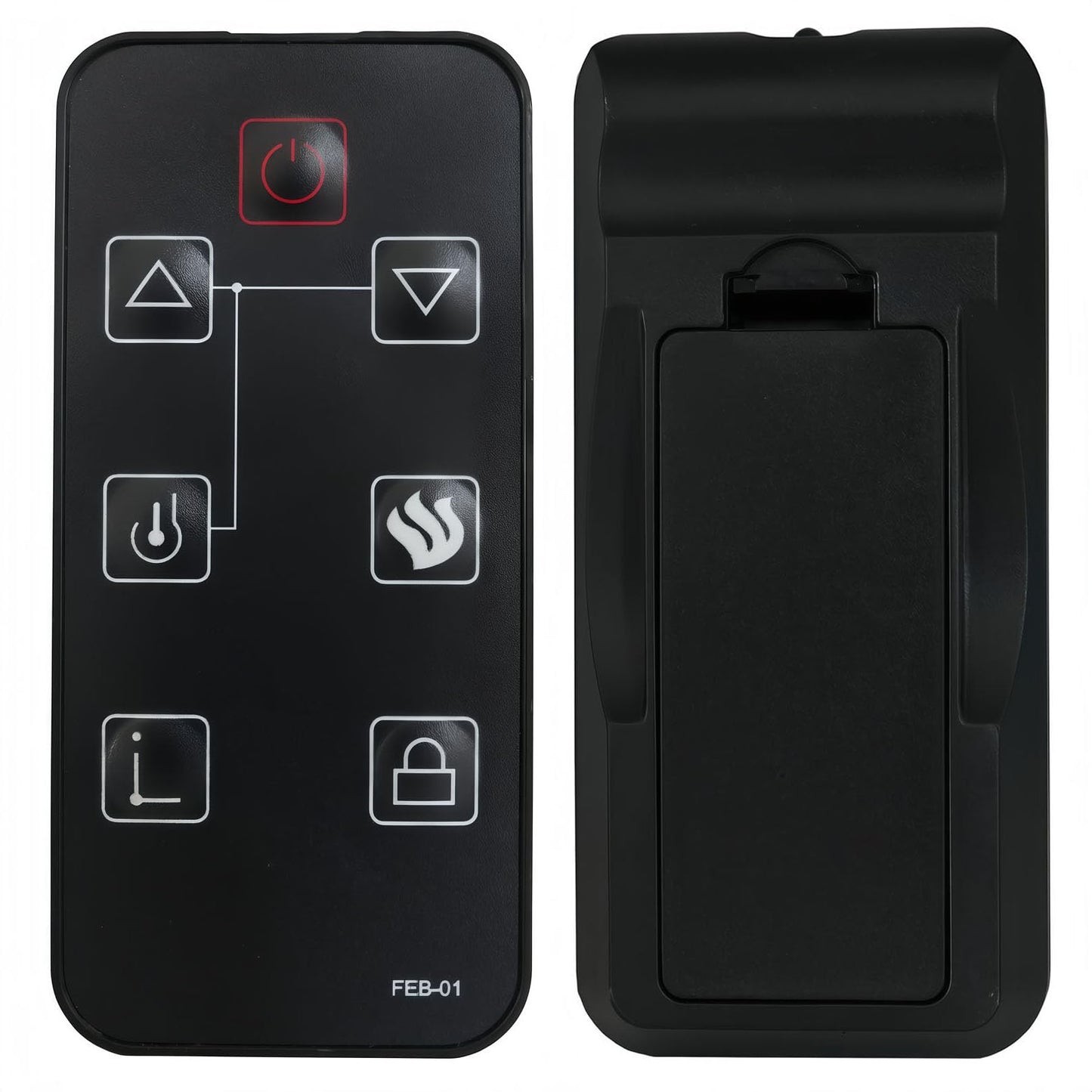 Replacement Remote Control for FEBO Flame Electric Fireplace Remote Controller E3001 ZHS-30-B 384-15A-20-13E F18-I-008-018C F15-I-005-009 15IN-23-100