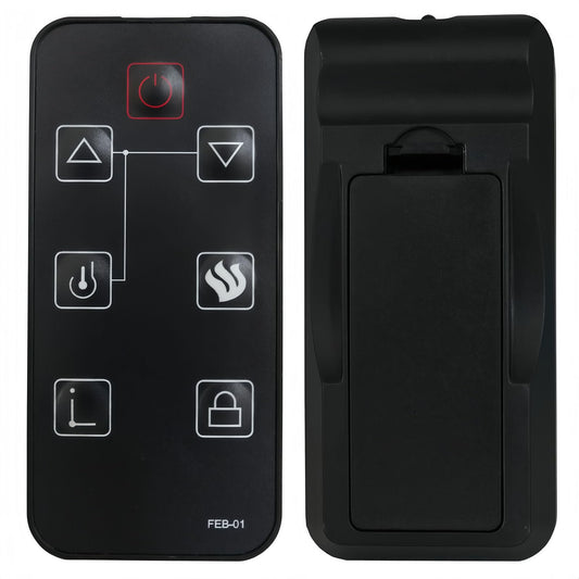 Replacement Remote Control for FEBO Flame Electric Fireplace Remote Controller E3001 ZHS-30-B 384-15A-20-13E F18-I-008-018C F15-I-005-009 15IN-23-100