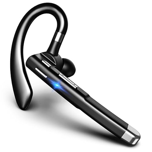 Agkey Wireless Headset Business Earpiece Built-in Mic Noise Cancelling Headphone 5.3 Handsfree Sports Earphone for Android iOS Driving Trucker Driver