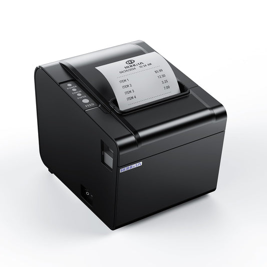Rongta POS Receipt Printer, 80mm Thermal Printer, ESC/POS, Restaurant Kitchen Printer with Auto Cutter Support Cash Drawer,USB Serial Ethernet