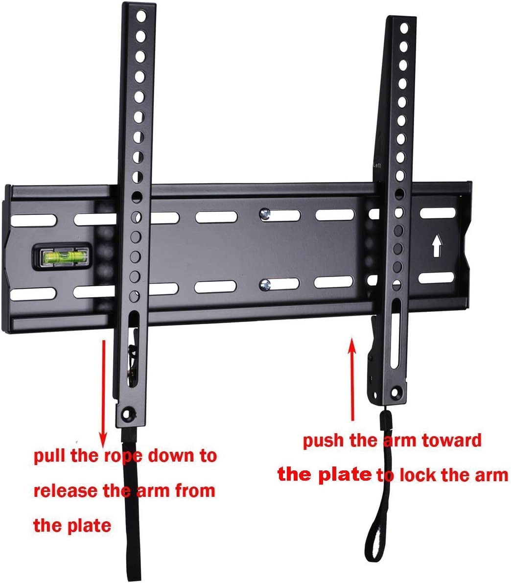 VideoSecu TV Wall Mount 1" Profile for Most 27"-55" TV LCD LED UHD Plasma with VESA 100/200/300/400 MP146B BGV