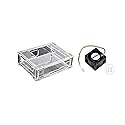 Jetson Nano Case (A) Acrylic Clear Case and Dedicated Cooling Fan PWM Adjustment Strong Cooling Air for Jetson Nano Developer Kit 4PIN Reverse-Proof