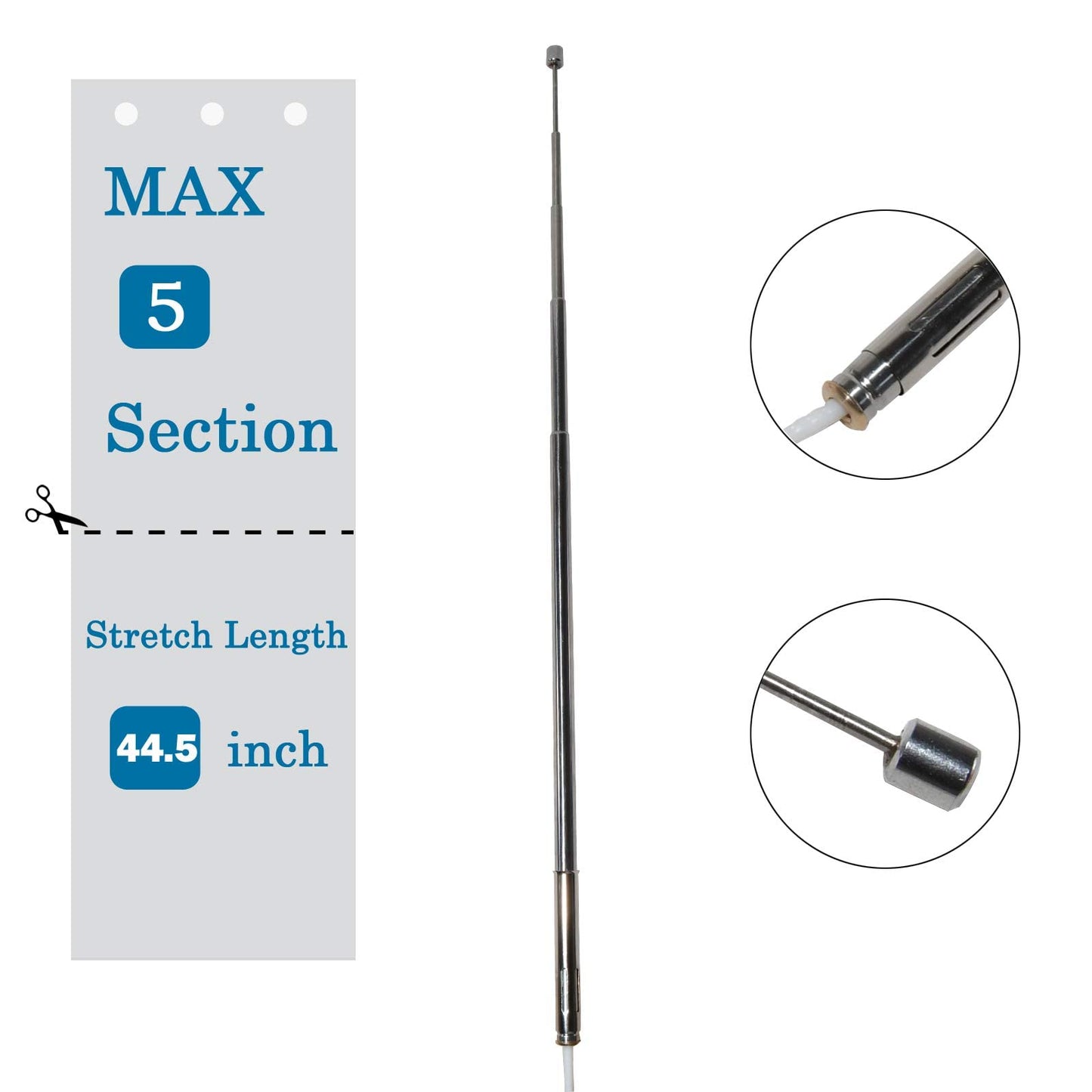 Anina Power Antenna Mast Replacement for 1993-2008 Jaguar XJ6-XJ8-XJR-XK8 Aftermarket Antenna Mast for Radio Signal Reception LNA4134AA