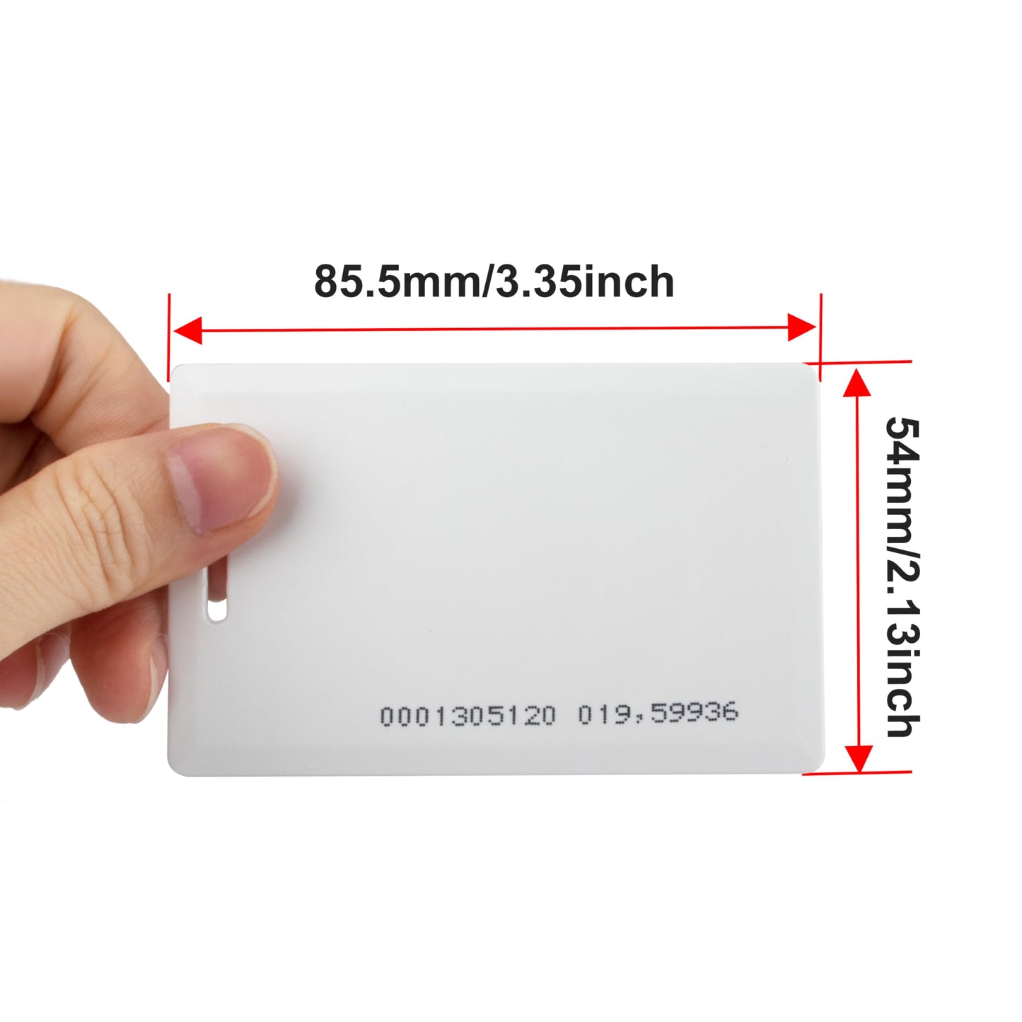 JIAN BOLAND 8Pcs RFID Proximity Smart ID Card for Access Control System & Time Attandance EM4100 TK4100 Card-Read only with Slot Hole