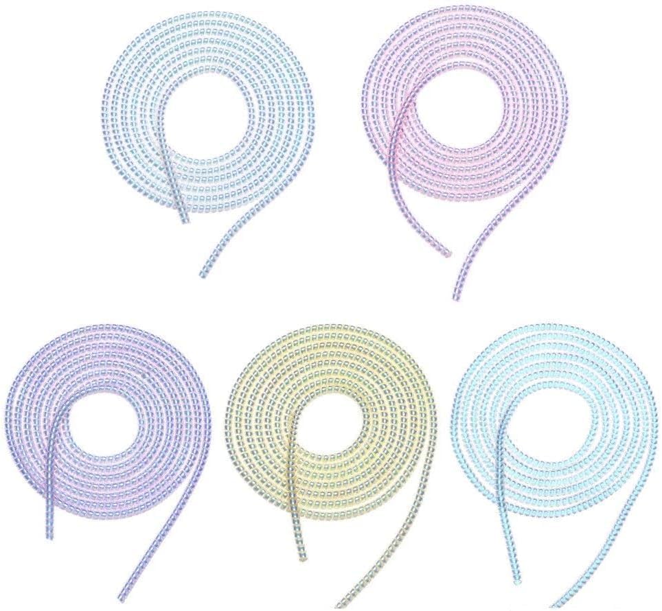 2Pcs Cable Protector Spiral Wrap for Headphones and Data Cables, Helps Organize and Protect Various Cables Like Chargers, Earphones