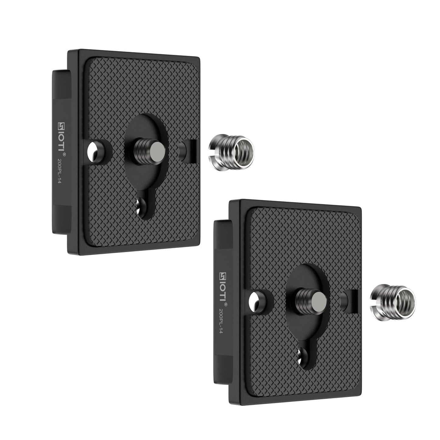 SIOTI 200PL-14 Quick Release Plate to RC/RC2/XPRO, 200PL-14 QR, Compatible for Manfr0tt0 Tripods Head with RC/RC2/XPRO Rapid Connect System