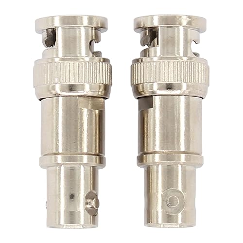 MOTOKU 2X Copper Adapter 50Ohm 38.5mm Insert Type BNC Feed Through Terminator