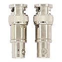 MOTOKU 2X Copper Adapter 50Ohm 38.5mm Insert Type BNC Feed Through Terminator