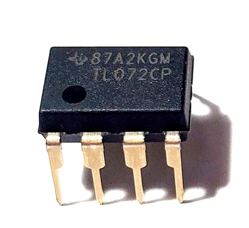 Juried Engineering TL072CP TL072 Dual Low-Noise JFET-Input Operational Amplifier Op Amp Breadboard-Friendly IC DIP-8 (Pack of 5)