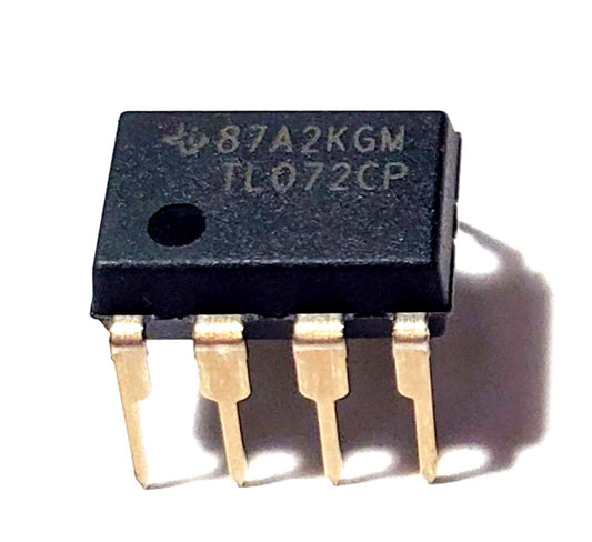 Juried Engineering TL072CP TL072 Dual Low-Noise JFET-Input Operational Amplifier Op Amp Breadboard-Friendly IC DIP-8 (Pack of 2)
