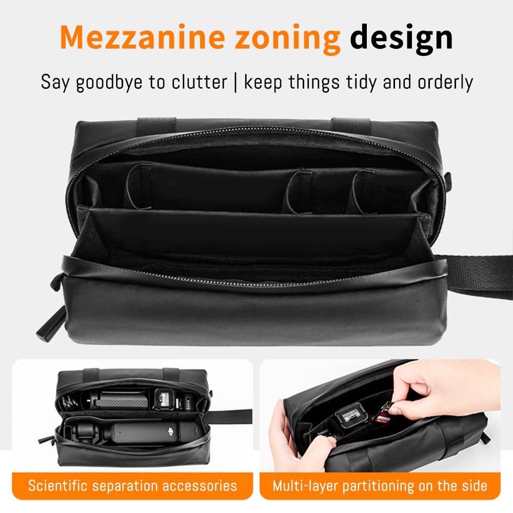 DFTIM Pocket 3 Carrying Case bag for DJI Osmo Pocket 3 Creator Combo, Portable Travel Large Storage Handbag Cover,Lightweight Protective Pouch