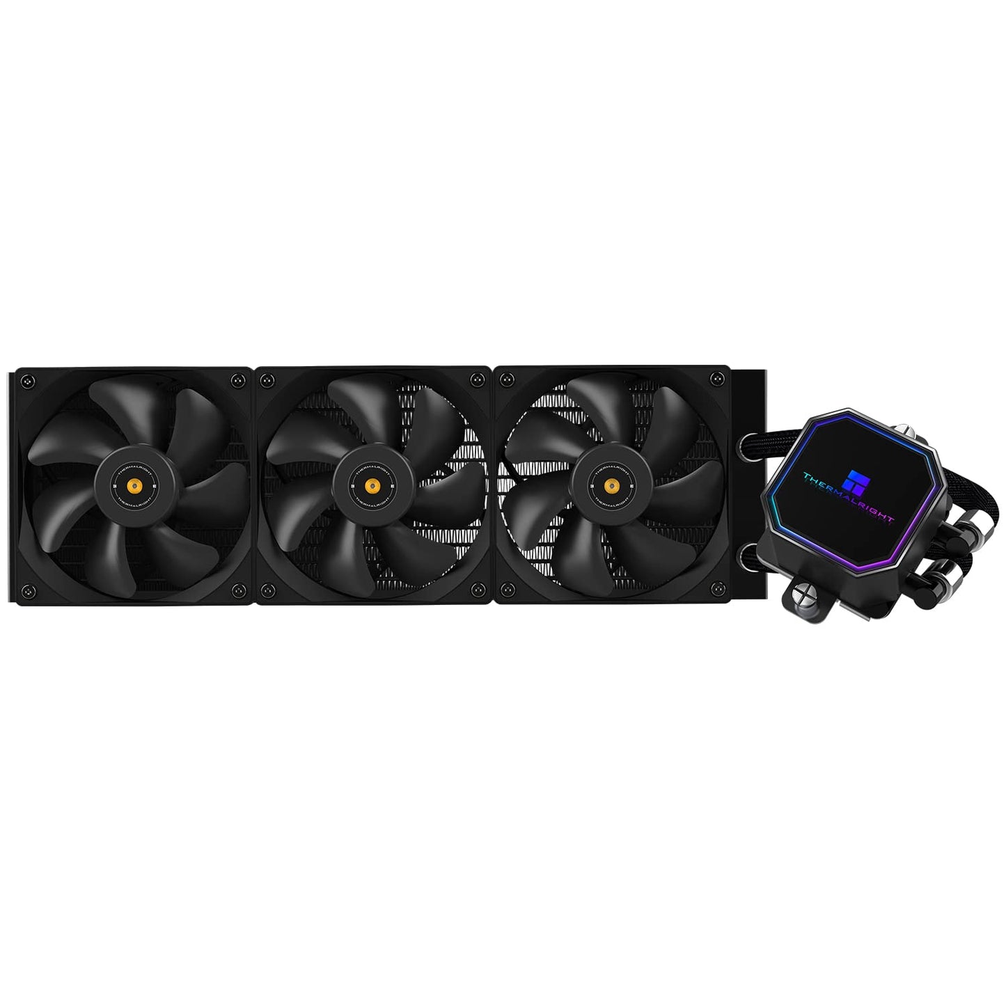 Thermalright Frozen Prism 360 Black AIO Water Cooler,Liquid CPU Cooler, 3×120mm PWM Fans Water Cooling System,1850RPM High Speed,Compatible