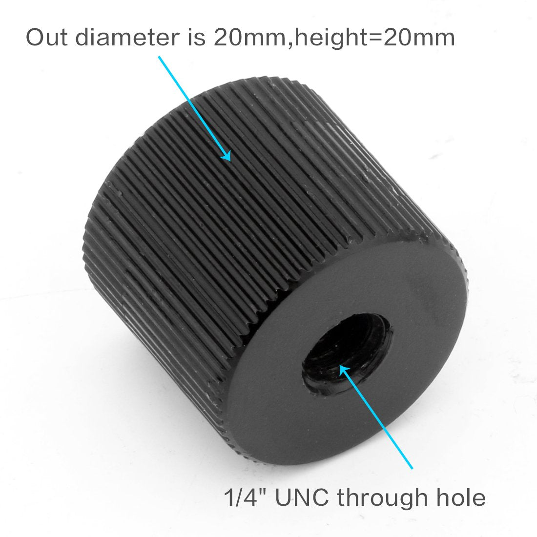 FEICHAO 2Pack Tripod Nut 1/4 Female to 1/4 M4 M5 M6 M8 Female Adapter Screw for Camera Tripod Gimbal Conversion Nut (1/4 to 1/4)