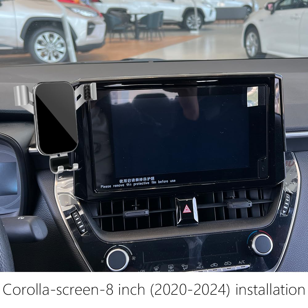 Car Phone Holder for Toyota Corolla 2020 2021 2022 2023 2024 2025 2026 and Toyota Corolla Cross 2022-2026[only fit 8-inch Touch Screen] Auto Interior