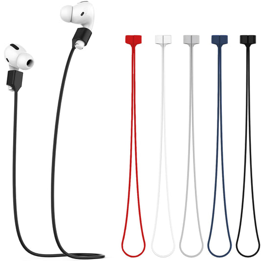 5 Pack Magnetic Anti-Lost Straps for AirPods,Ultra Strong Magnetic AirPods Strap Anti-Lost Neck Rope Cord,Soft Silicone Sports Lanyard Compatible