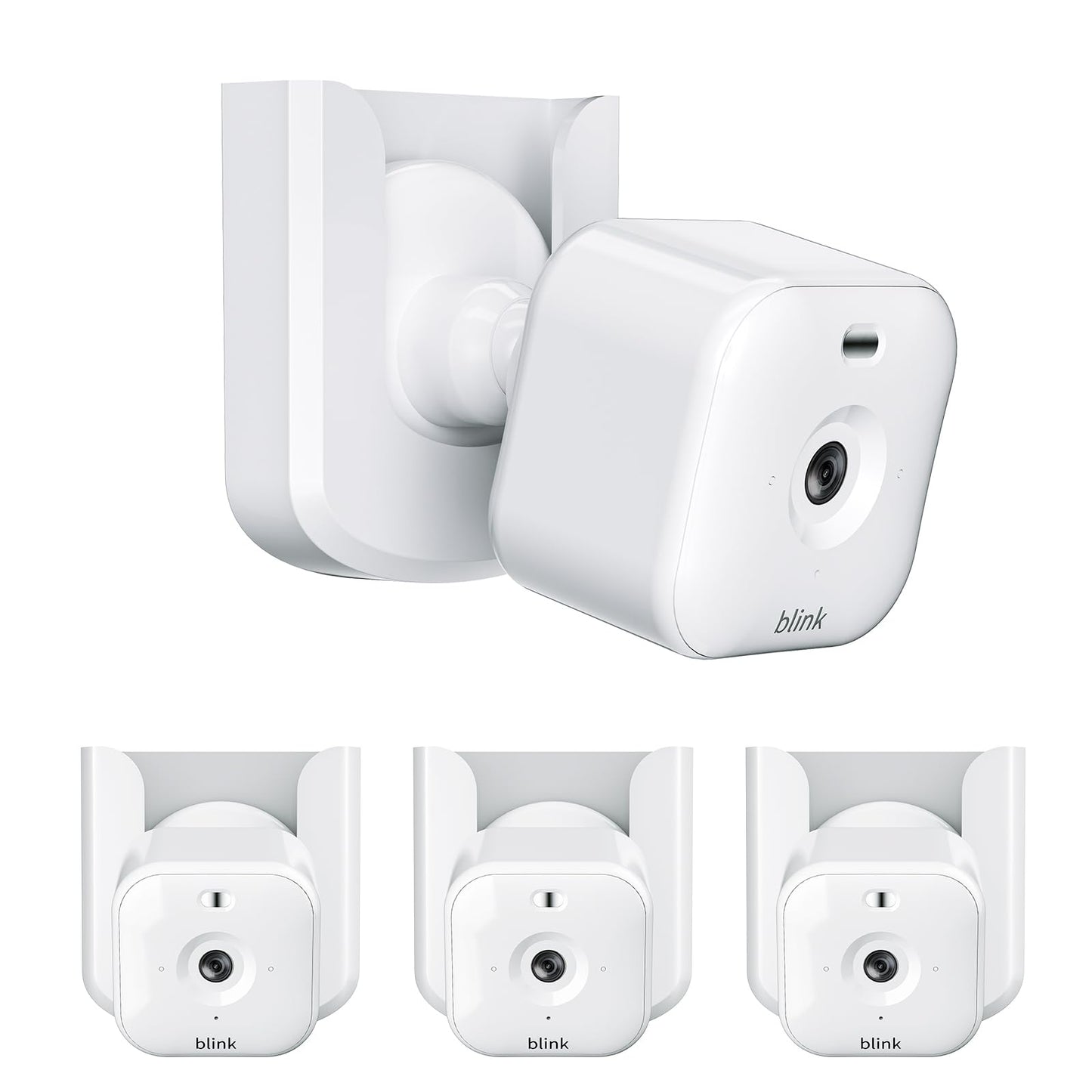 Blink Mini 2 Camera Mount, No Drilling Wall Mount Compatible with Blink Mini 2K+/Outdoor 4 Cameras, Adhesive Holder for Indoor Outdoor Camera, White