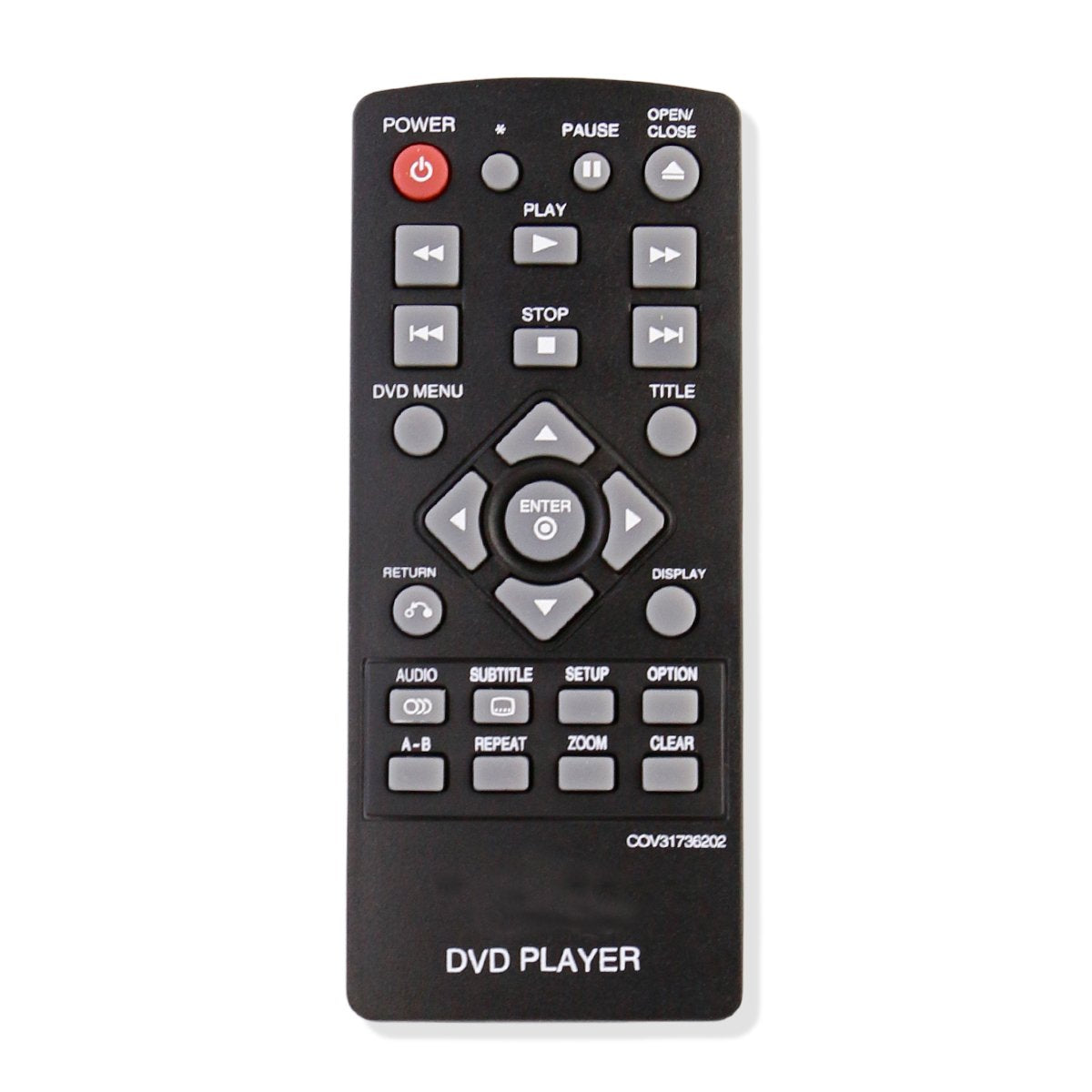 COV31736202 Replacement Remote Control Controller Applicable for LG DVD Player DP132 DP132NU DP132H DP132-H